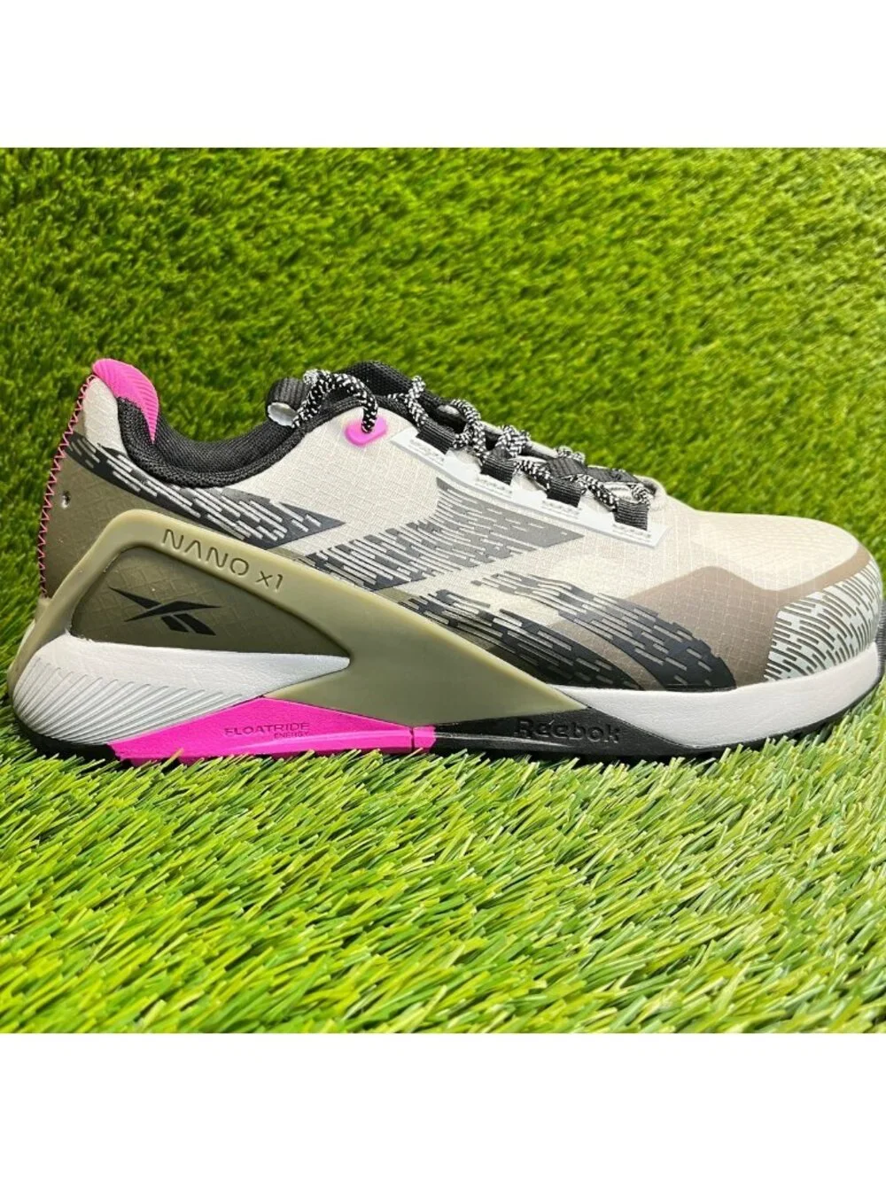 Reebok Nano X1 Adventure Womens Size 9D Gray Composite Toe Safety Work Shoes